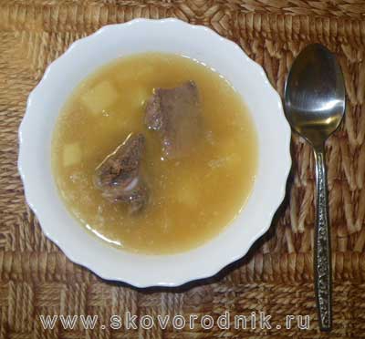 гороховый суп из говядины